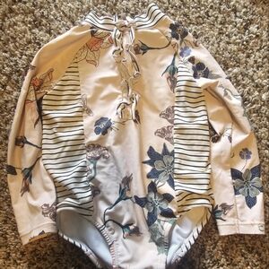 Jessica Simpson Striped Swimsuit